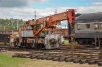 Amtrak Burro Crane Model 50 laying track